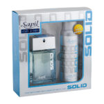 Sapil Solid Blue Perfume Luxury Gift Set For Men (Perfume 100ml+Deo 200ml)